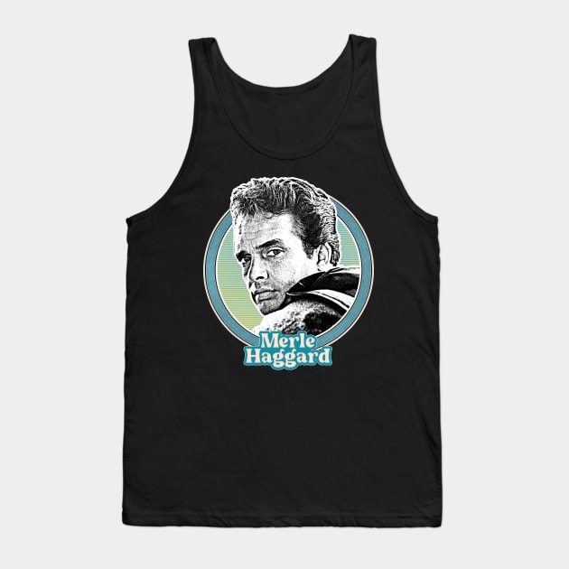 Merle Haggard / Retro Style Country Music Fan Gift Tank Top by DankFutura